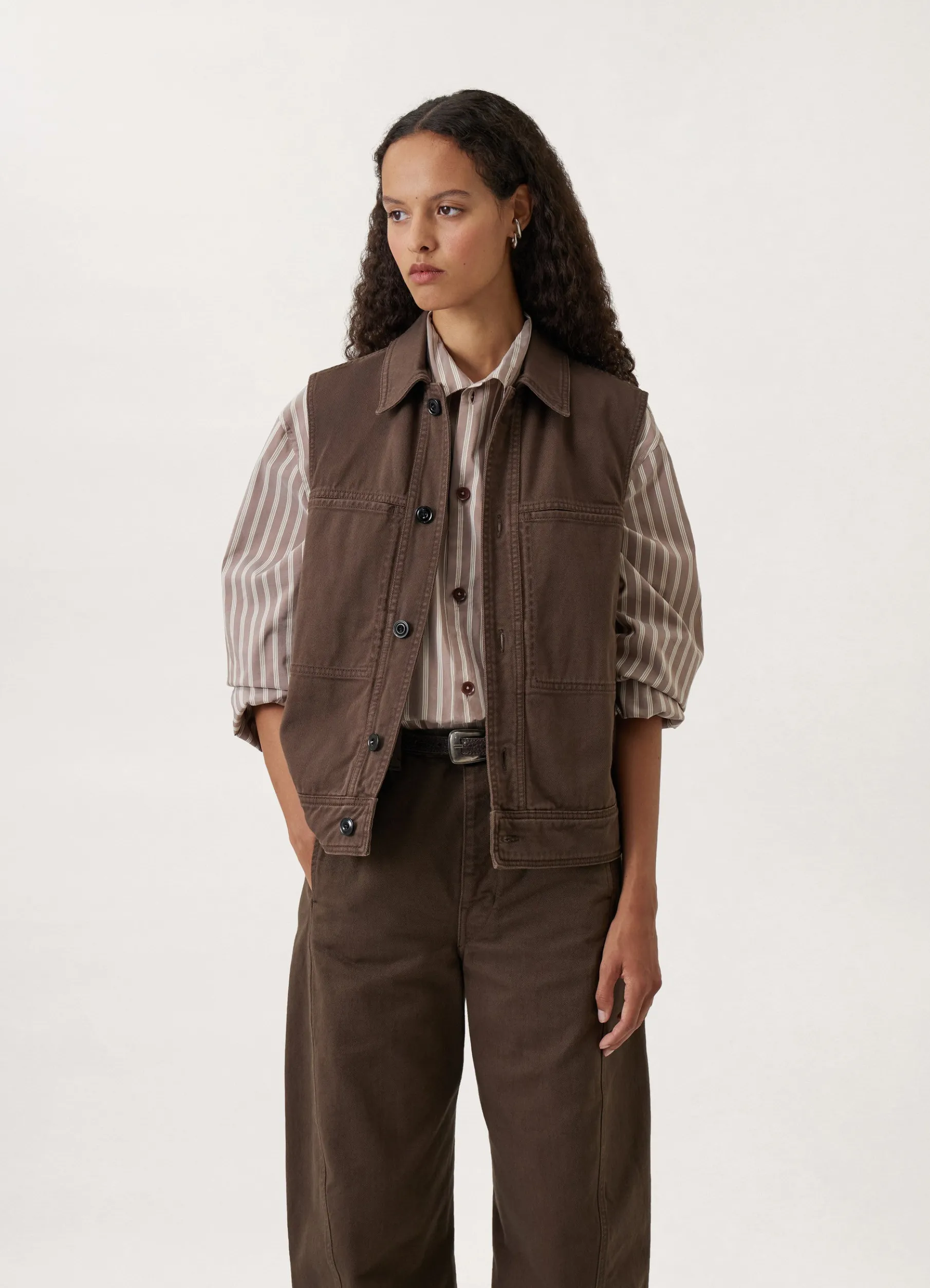 Denim Sleeveless Jacket