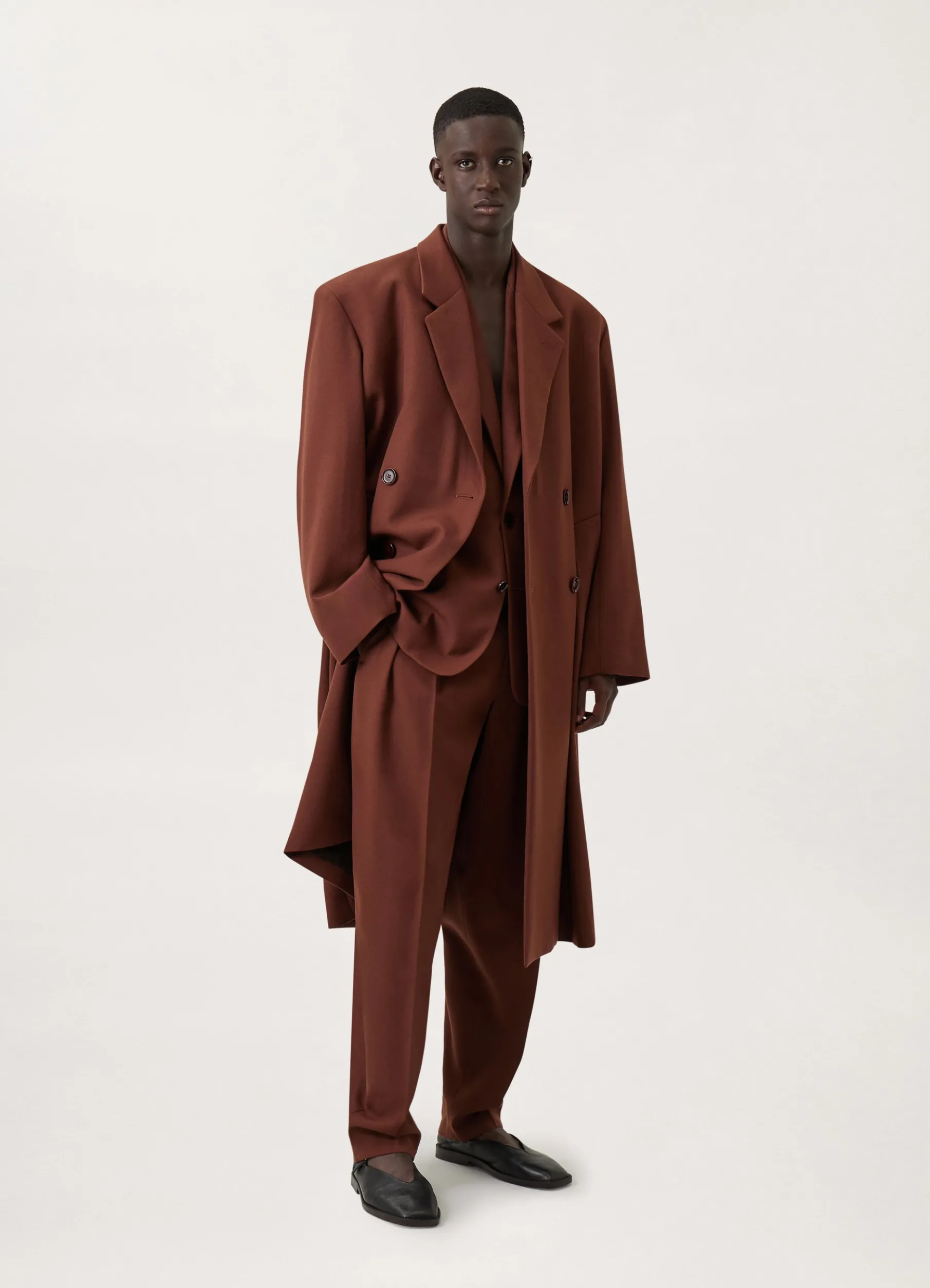 Boxy Double Breasted Coat