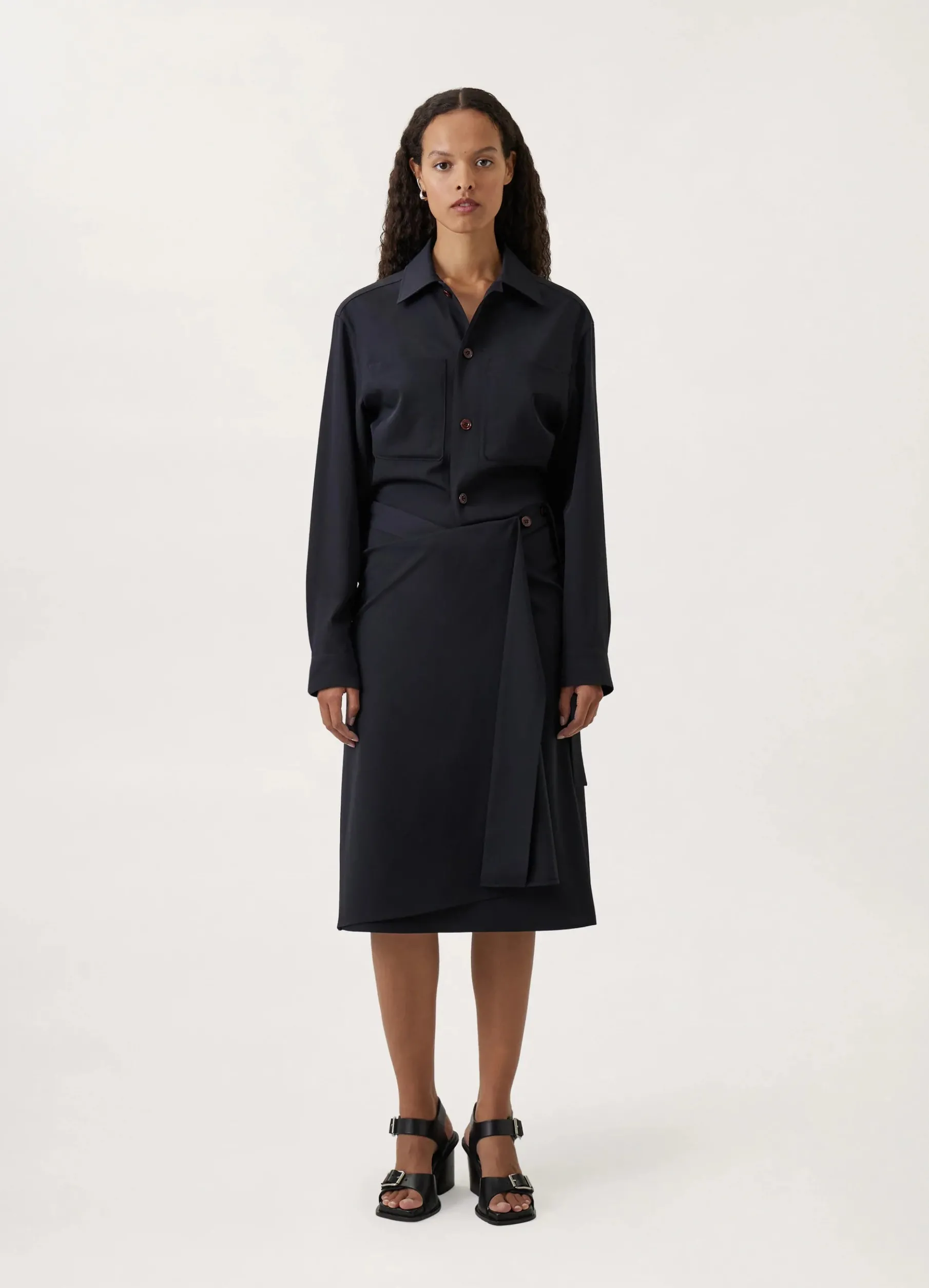 Twisted Wrap Over Skirt