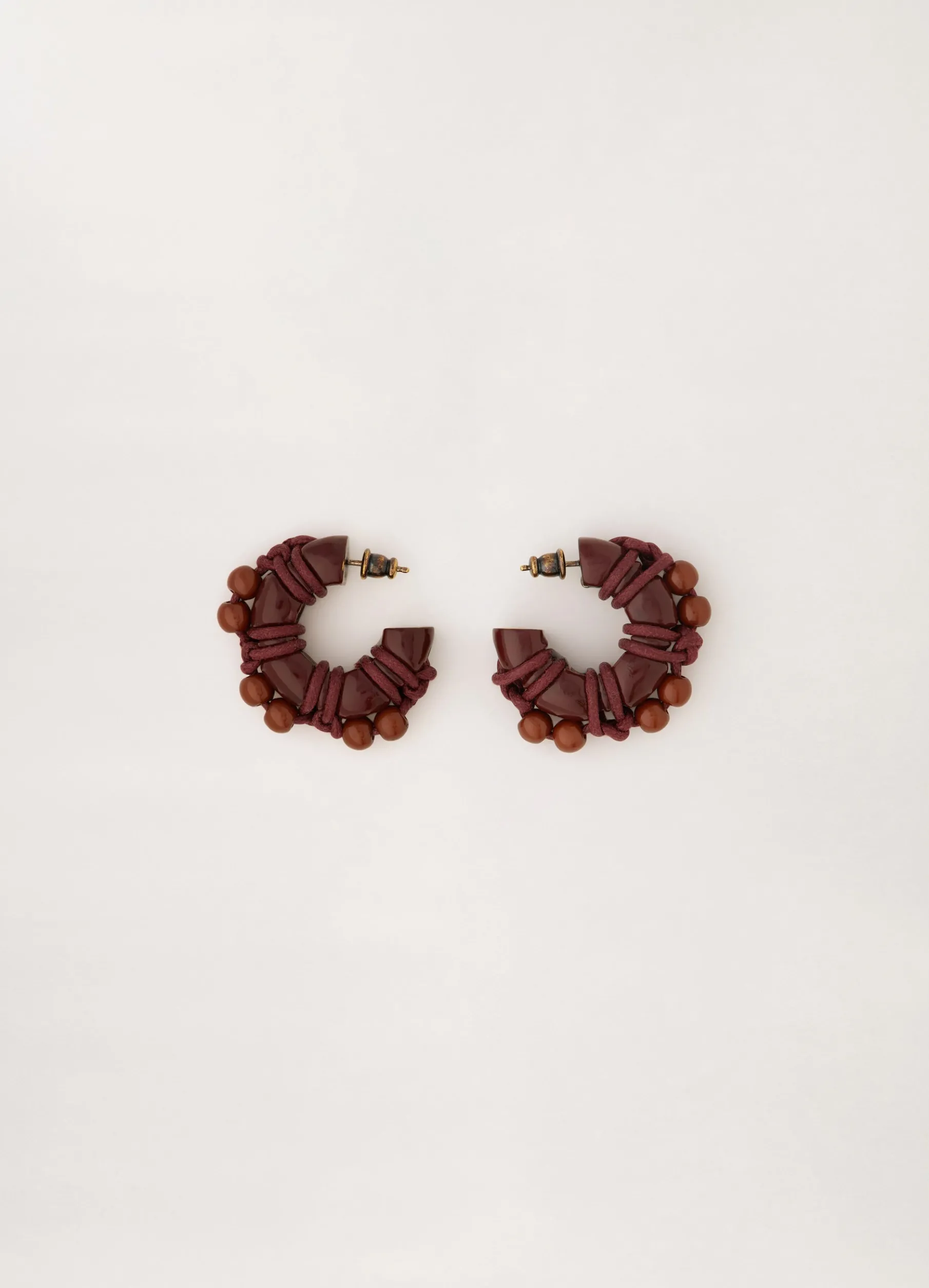 Tied Up Pearls Hoops